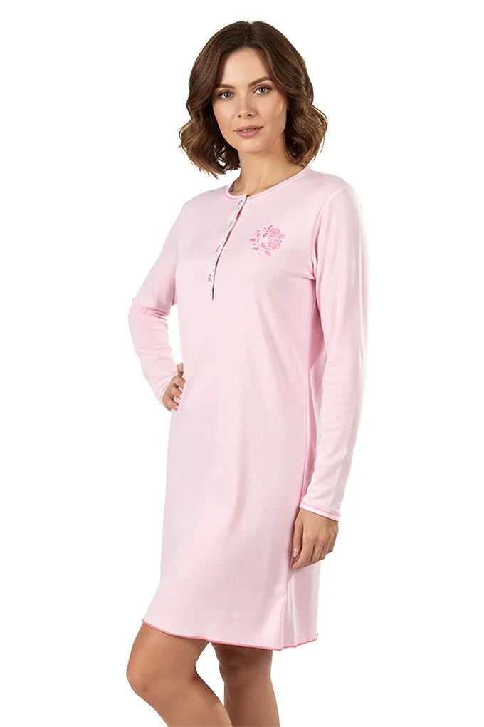 Pijama Manga Comprida Bordado