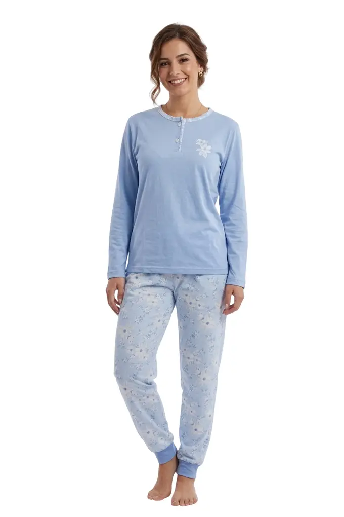 Pijama Estampado Flores (S/M)