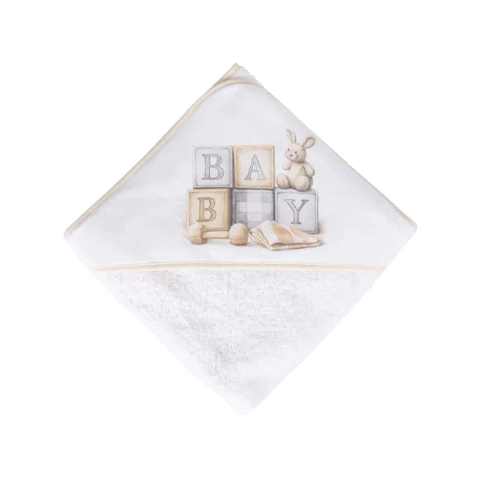 Toalha de Banho Bebé - Cubos