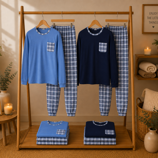 Pijama Estampado Sem Carda – Homem
