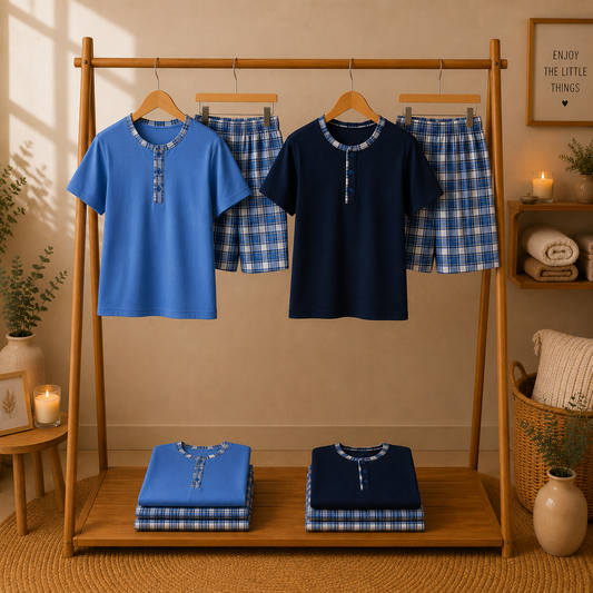 Pijama Estampado Manga Curta – Homem