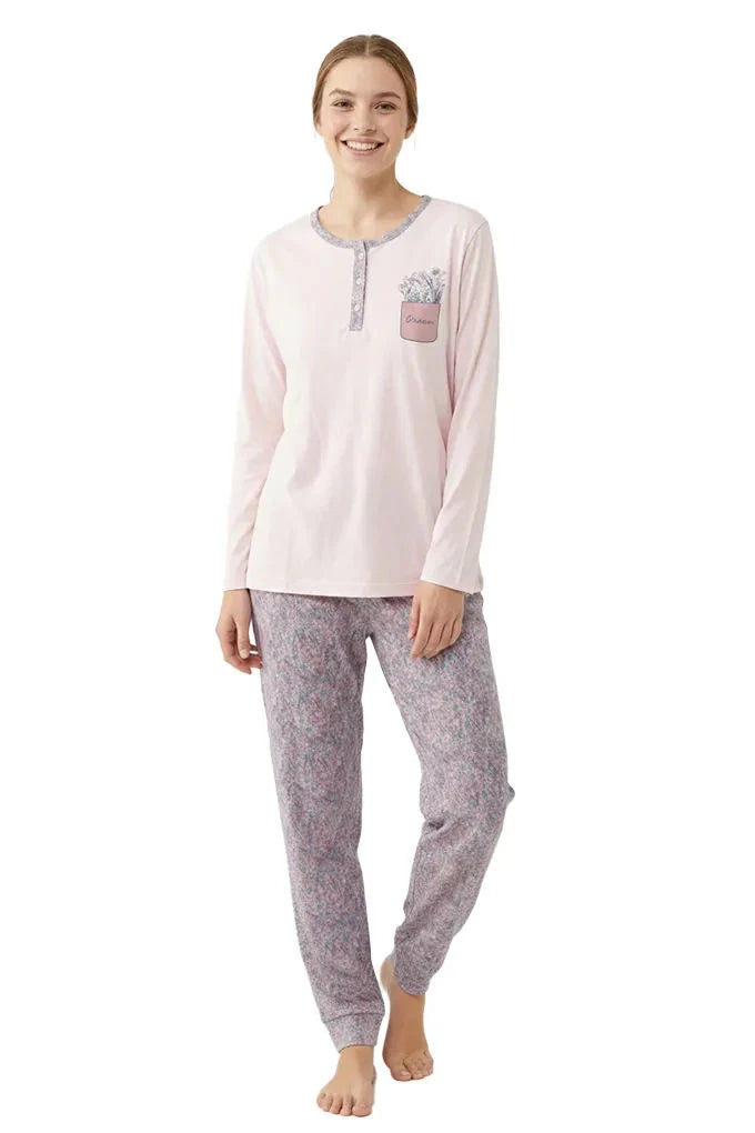 Pijama Estampado Flores (L)