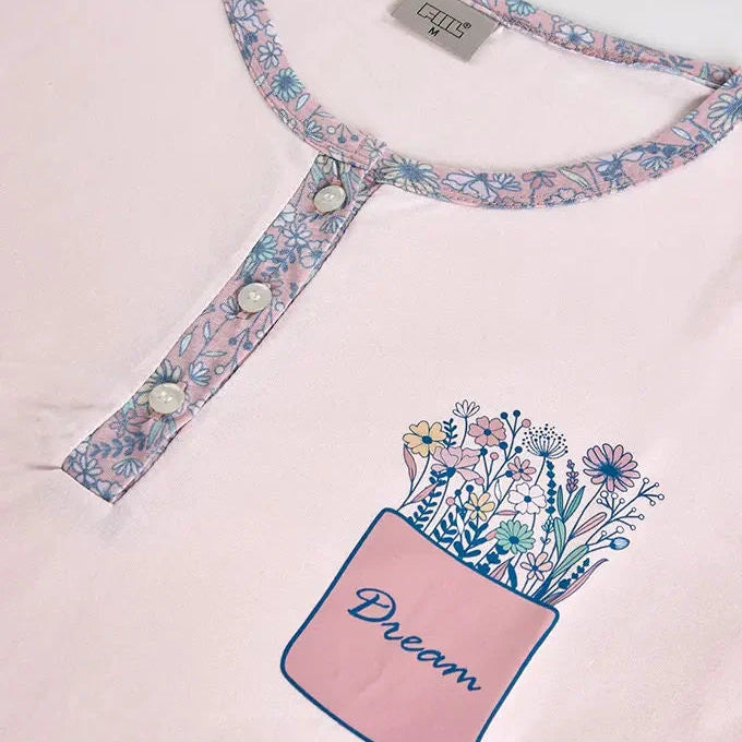 Pijama Estampado Flores (L)