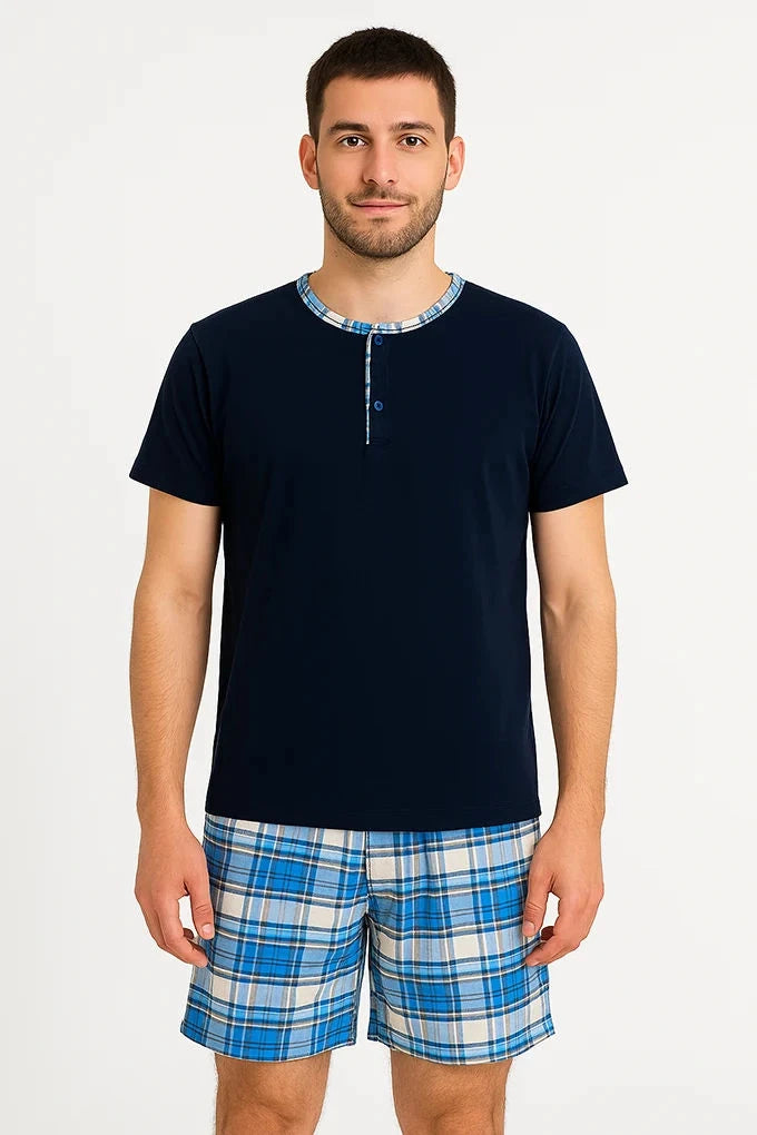 Pijama Estampado Manga Curta – Homem