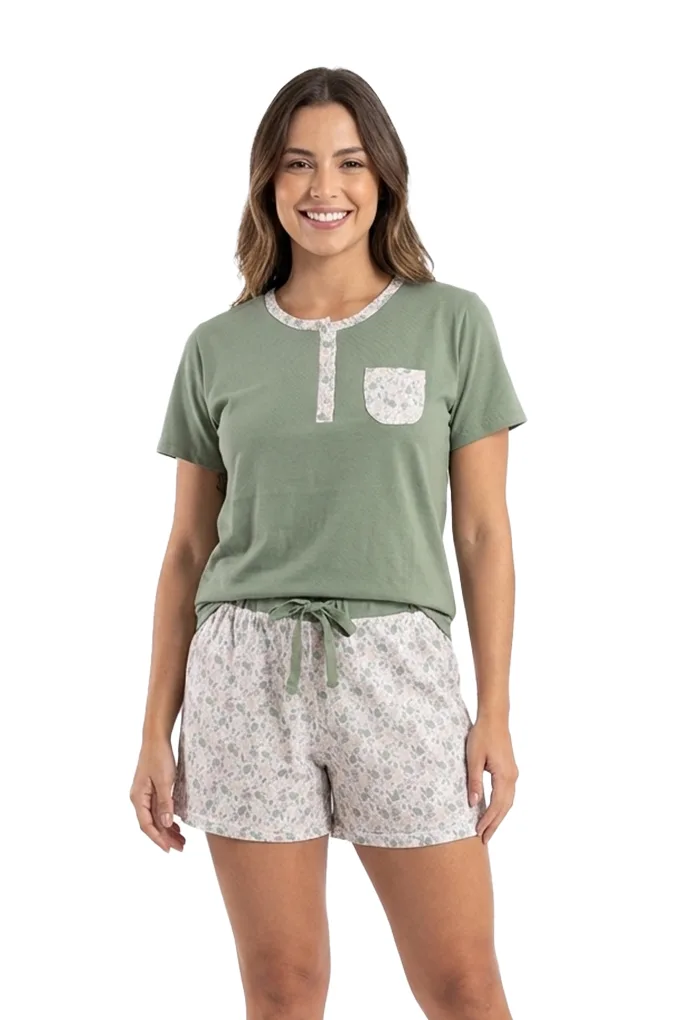 Pijama Manga Curta – Senhora (S/M)