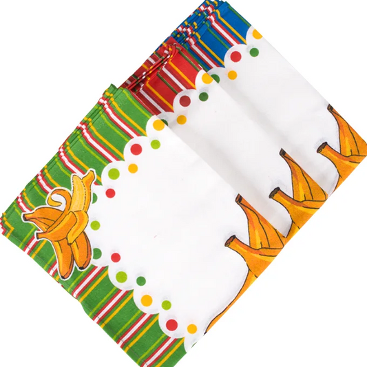 Panos de Cozinha Algodão (Pack 3) - Bananas