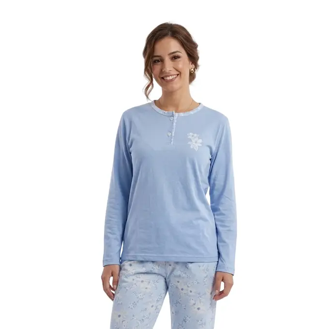 Pijama Estampado Flores (S/M)
