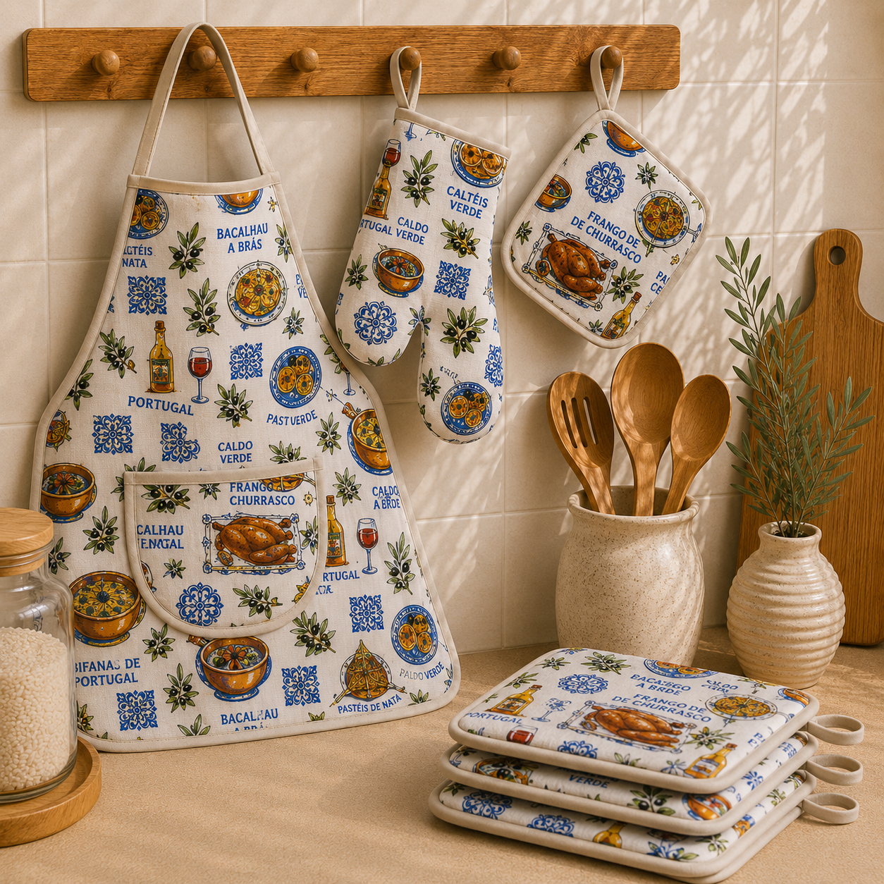 Portugal - Conjunto de Cozinha (3 Peças)