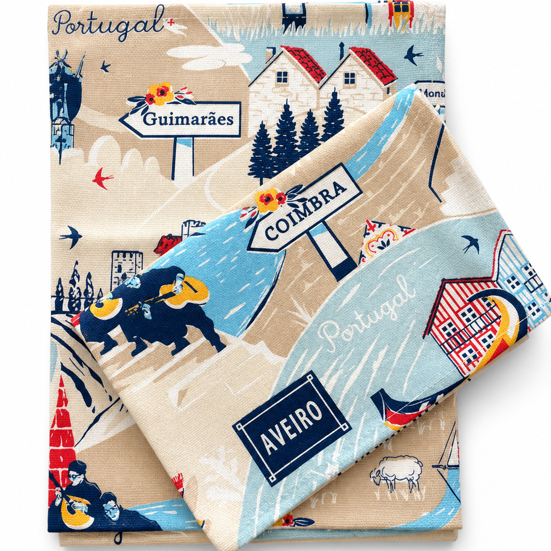 Pano de Cozinha Algodão (Pack 2) - Portugal