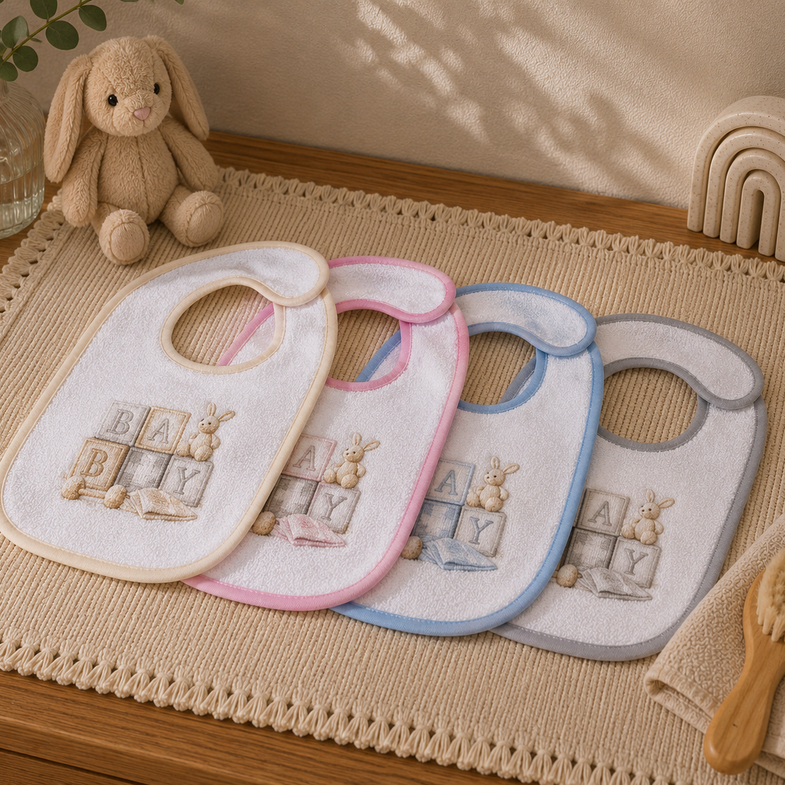 Babete Impermeável Algodão (Pack 3)