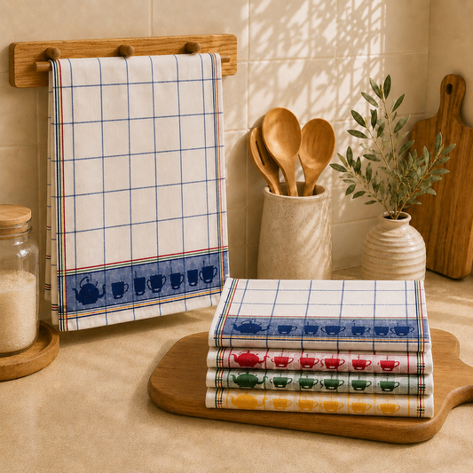 Panos de Cozinha Algodão (Pack 4)
