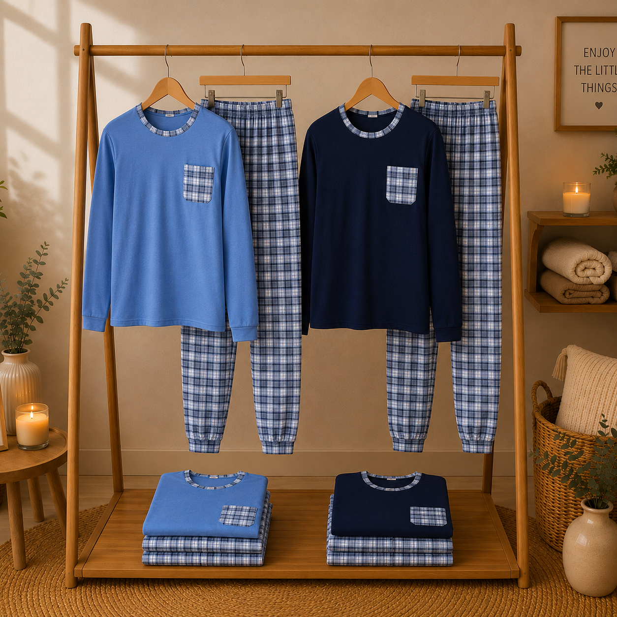 Pijama Estampado Sem Carda – Homem