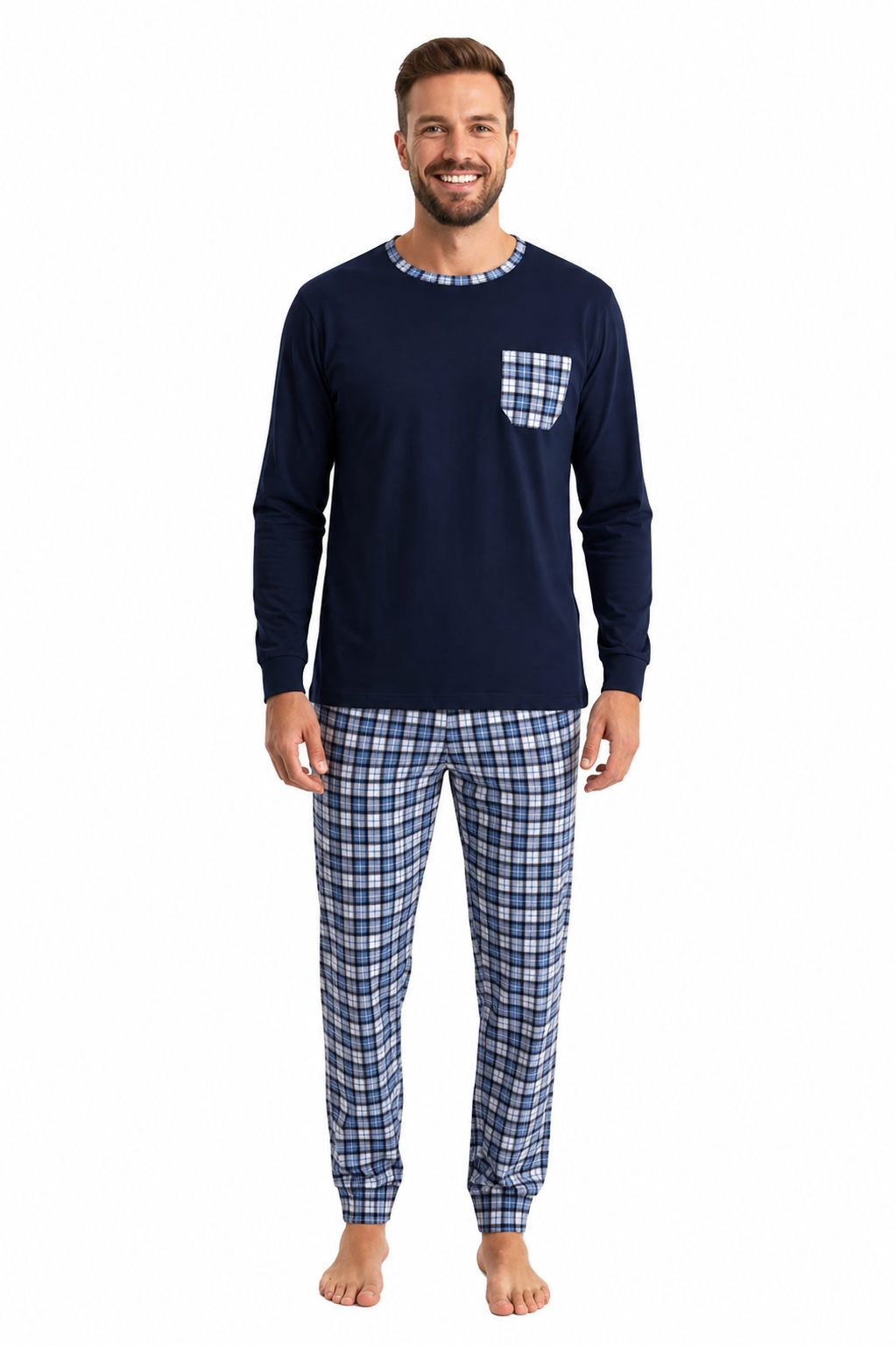 Pijama Estampado Sem Carda – Homem