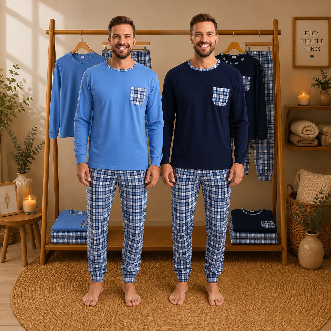 Pijama Estampado Sem Carda – Homem