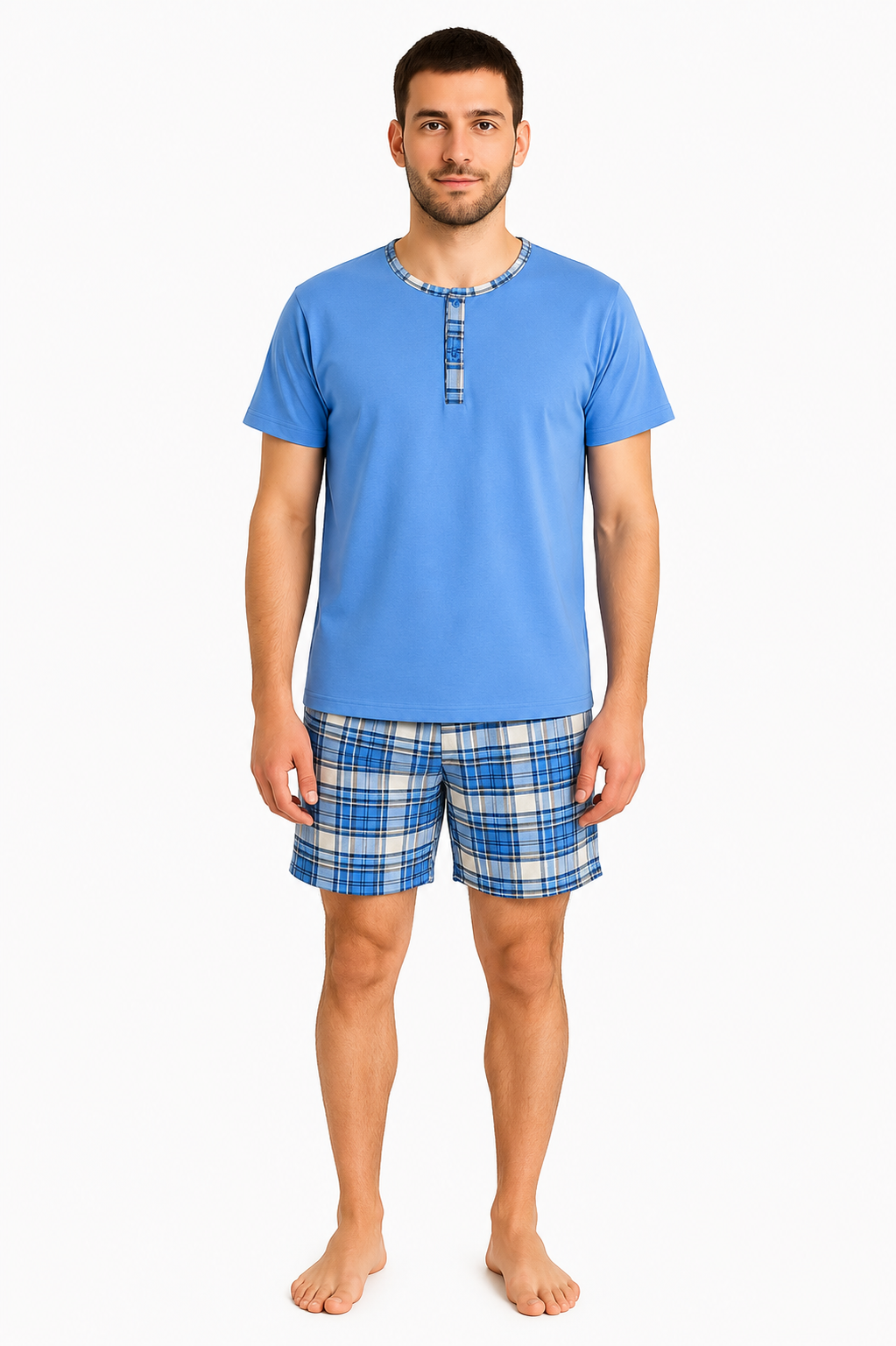 Pijama Estampado Manga Curta – Homem