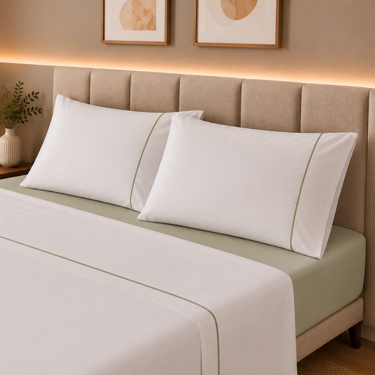 Jogo de Cama Algodão (Casal) - Premium