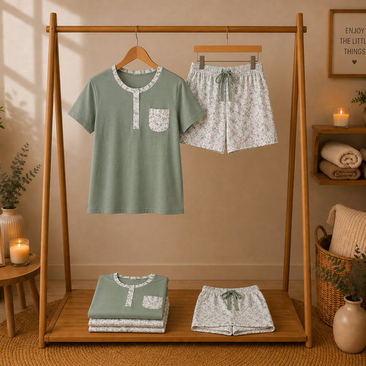 Pijama Manga Curta – Senhora (S/M)